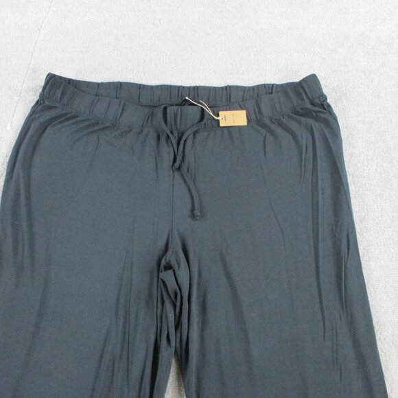 SKIMS Sleep Pajama Pants Womens 2X Black Modal Stretch Lounge Relaxed Drawstring - Picture 3 of 11